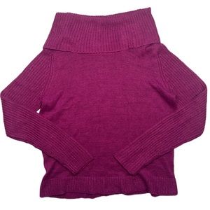Faded Glory size XL purple glittery sparkly folded cowl sweatshirt